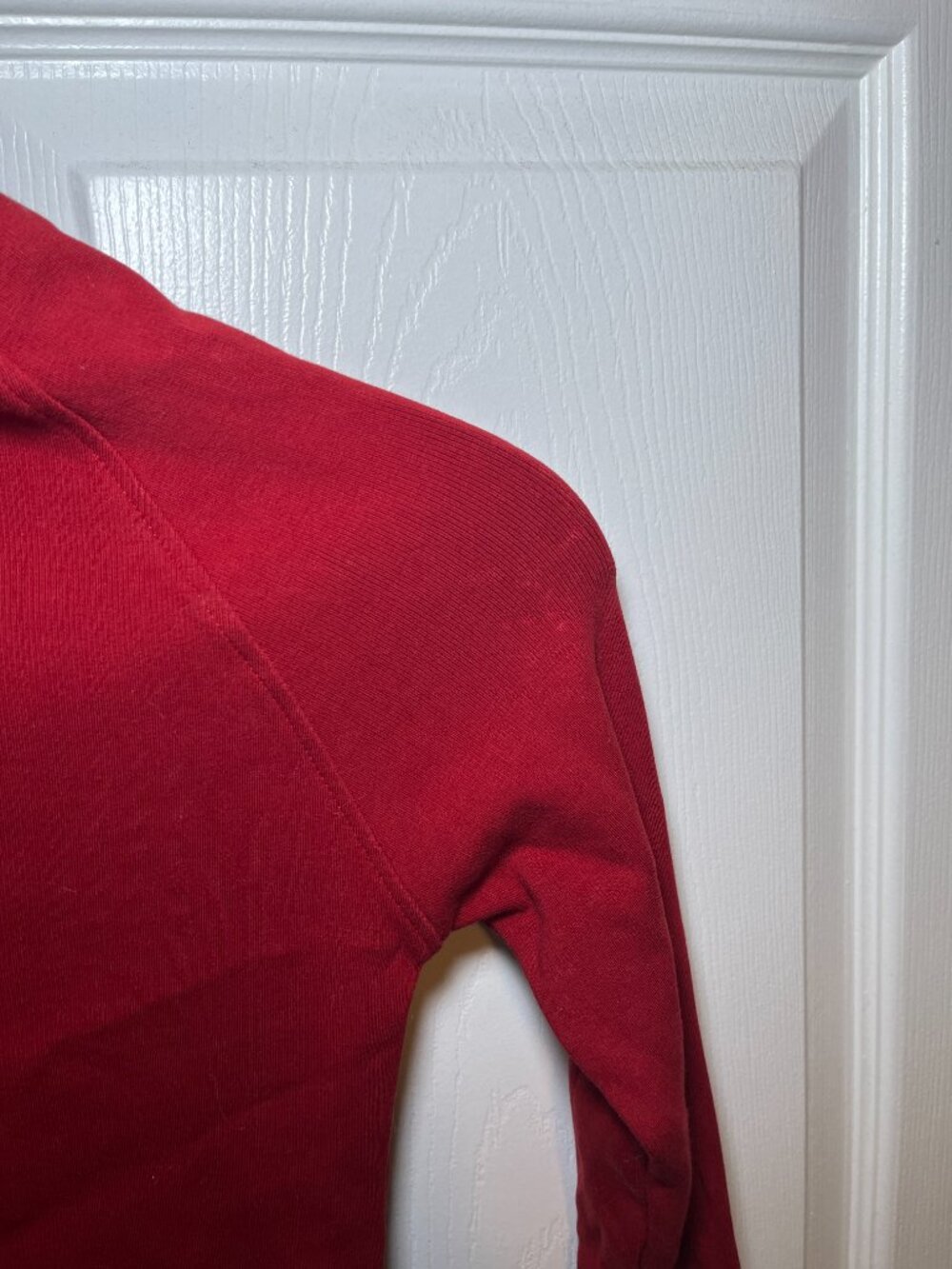 Zara Red Cropped Long Sleeve Mock Neck Top Medium - Picture 4 of 4